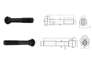 Button head oval neck track bolt Button head oval neck track bolt